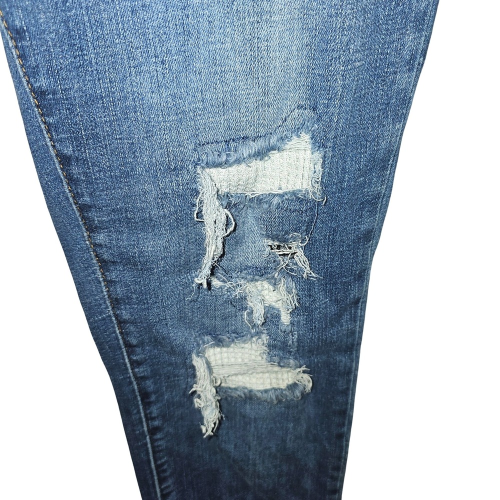 Judy Blue Button Fly Medium Wash Skinny Jeans with Thermal Patch Insert 30X29 - Picture 6 of 8